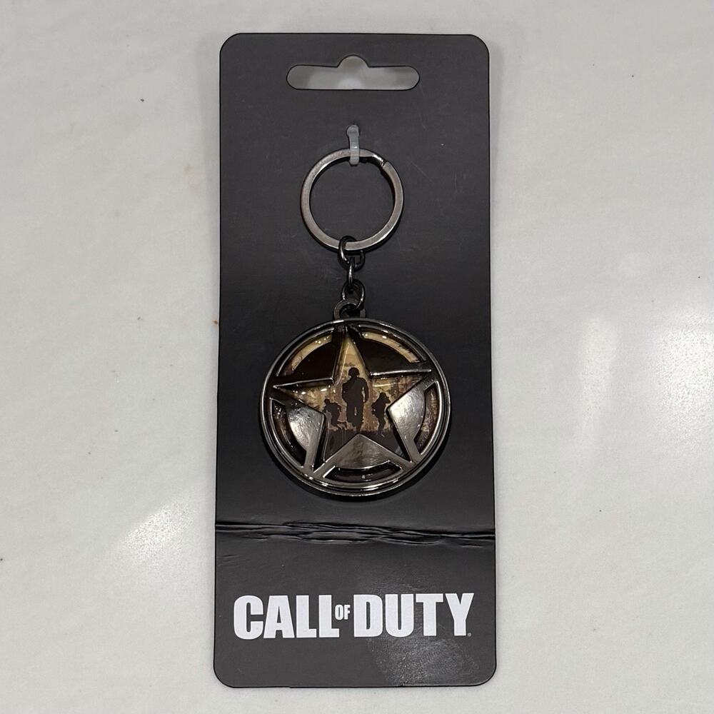 Bioworld Call of Duty WWII 2017 Metal Keychain/Ring World War II Video Game